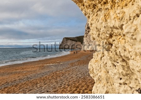 Similar – Image, Stock Photo rocky beach section with hotel facilities panorama on the coast of Benalmádena, in Andalusia, Spain