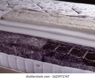 Section of a spring mattress