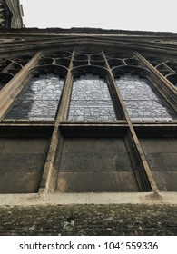 sections or parts of a old church Window