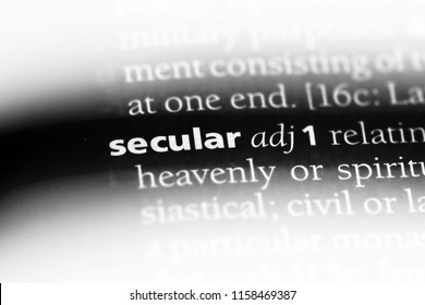 Secular Word In A Dictionary. Secular Concept.