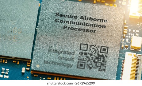 Secure Airborne Communication Processor Encrypts aircraft communication channels. integrated circuits ICs