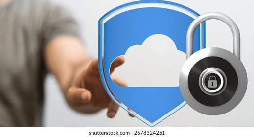 Secure Cloud Data Protection: Hand Reaching for Protected Cloud