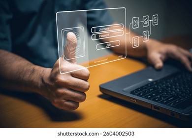Secure login process using biometric authentication office environment digital interaction technology user perspective for enhanced security