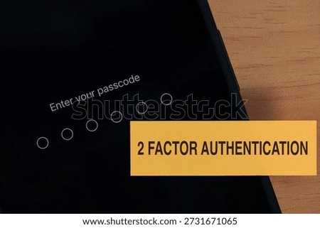 Secure login screen displaying a six-digit passcode and two-factor authentication concept for enhanced digital security and account protection