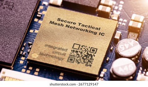 Secure Tactical Mesh Networking IC Establishes encrypted battlefield networks in real time. integrated circuits ICs