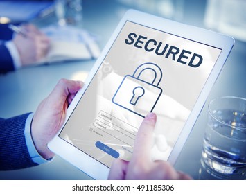 Secured Log In User Password Register Concept