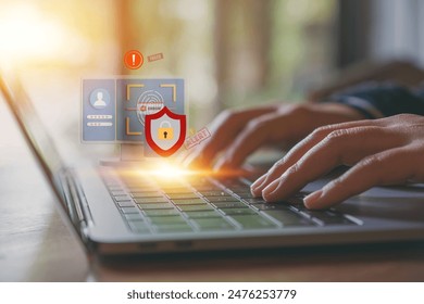 Securing Confidential Data with Firewalls and Encryption: Protecting Global Networks and Servers from Cyber Attacks and Ensuring Privacy. with copy space