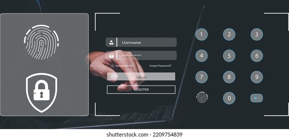 Security access with technology, Business security, Cyber security network, Personal data protection, Personal information security, Internet network - Shutterstock ID 2209754839