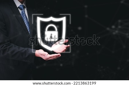 Security access with technology, Business security, Cyber security network, Personal data protection, Personal information security, Internet network
