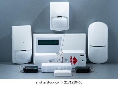 Security Alarm Systems. Industrial Or Home Alarm.