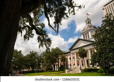 Security Barriers Protect The State Capital Building in Tallahassee Florida 