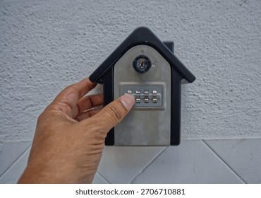 Security box for keys with code