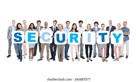 Security Business People Team Teamwork Success Strategy Concept