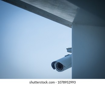 Security Camera Behind Wall - Concept Of Privacy Invasion Issue
