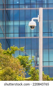 Security Camera Building Background Cctv Camera Stock Photo 220843765 ...