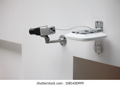Security Camera, CCTV on location at airport.
