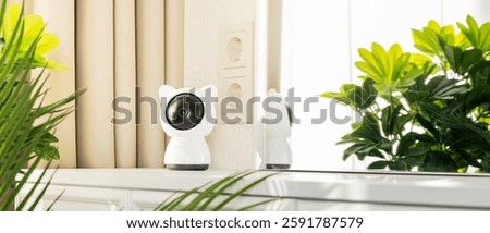 Security camera connected to a smart home system for automated protection
