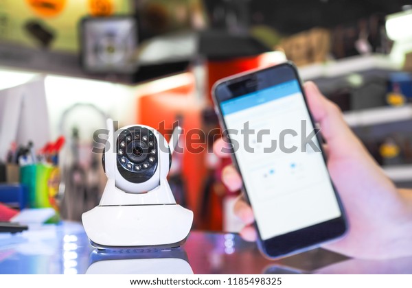 Security Camera Ip Camera Connect To Stock Photo Edit Now Security Camera Ip Camera Connect To Stock Photo Edit Now