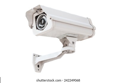 Security Camera Isolated On A White Background.