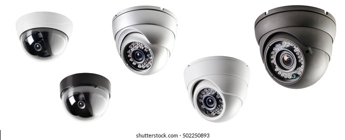 Security Camera On Isolated Background