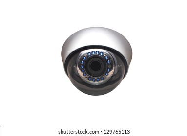 Security Camera On White Background