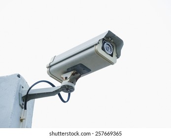 Security Camera On White Background