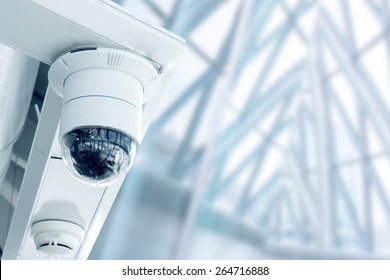 Security, CCTV Camera In The Office Building