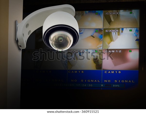 Security Cctv Camera Surveillance System Office Stock Photo Edit Now 360915521