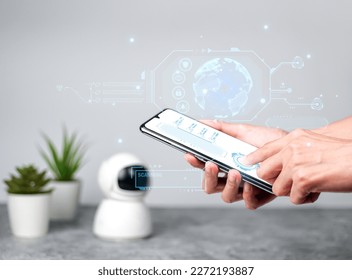 Security CCTV, smart camera can record videos via smartphones around the world, day and night, alerts, making you safe from theft.                     
