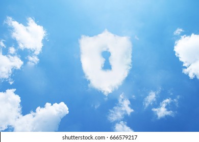 Security cloud form on sky.
