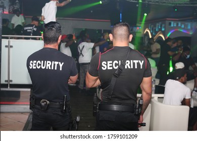 Security In The Club Watching The Crowd In Tampa, Fl June 16 2020