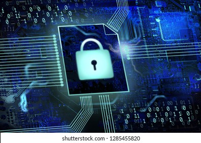IT security / data backup background