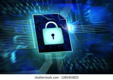 IT security / data backup background