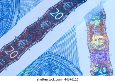 Security Features On A 20-euro Banknote