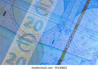 Security Features On A 20-euro Banknote