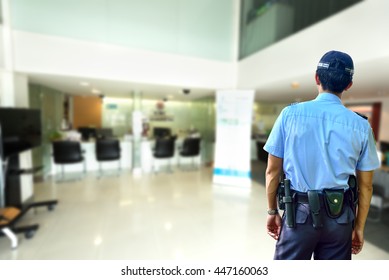 Security Guard In Bank