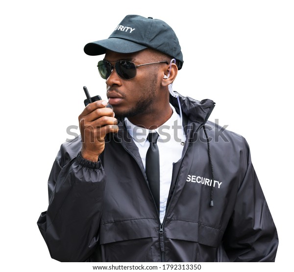 Security Guard Man Service Defense Protection Stock Photo 1792313350 ...