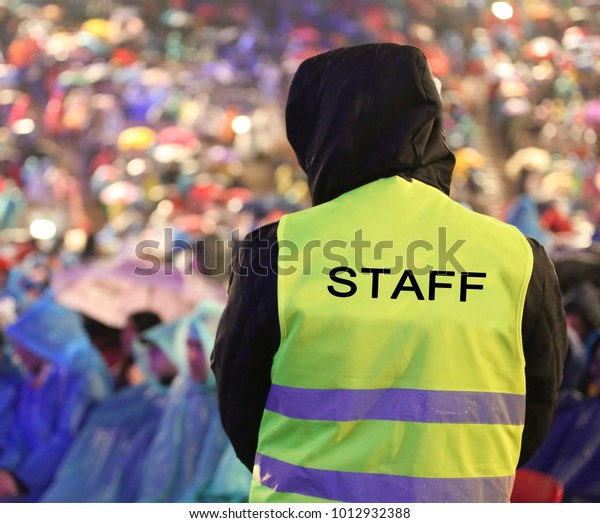 Luscious Radiate Entanglement Security Guard Safety Vest Staff Inscription Stock Photo 1012932388 |  Shutterstock