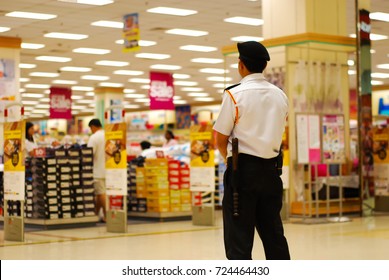 Security Guard In Shopping Complex