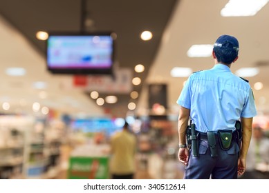 Security Guard In Shopping Mall