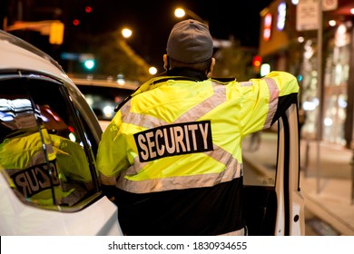 Security Guard Standing Next Security Car Stock Photo 1830934667 ...