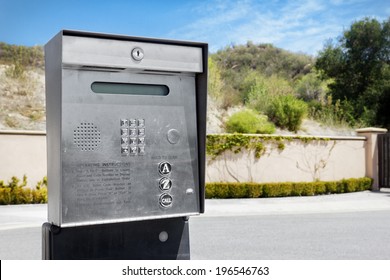 Security Intercom Used For A Gated Community.