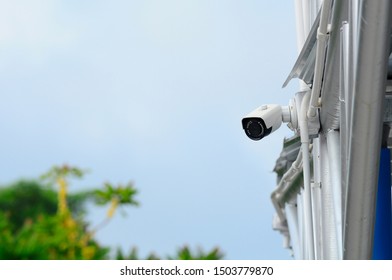 Security IP Or Cctv Camera Outdoor Fixing With Steel Pole