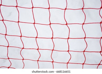 security red rope net, put to the edges of the ski slopes as for safety in case of danger, used to prevent falls and accidents, Trentino Alto Adige, Dolomiti, Italia