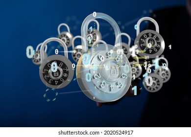 Security Shield concept, data protection. Shield with dots and lines connectio