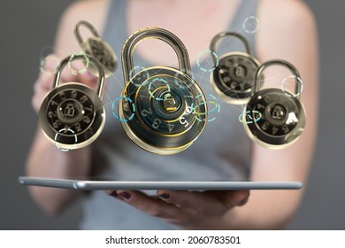 Security Shield concept, data protection. Shield with dots and lines connectio