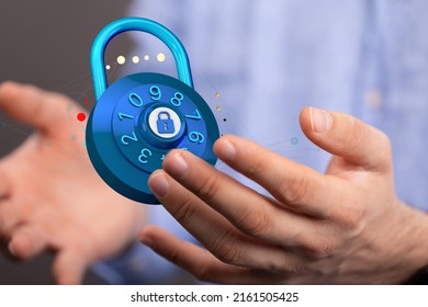 Security Shield concept, data protection. Shield with dots and lines connectio