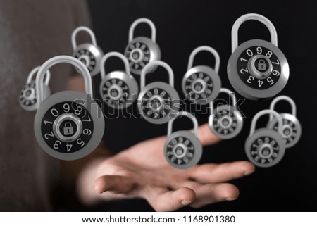 security shield in hand