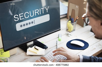 Sicherheitsregistrierung Passwortgeheimes Konzept