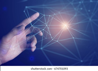 security system cloud storage, robotic brain cell neuron, atom of science research, futuristic illustration background, high-speed internet of things, digital data ai deep learning, system server net